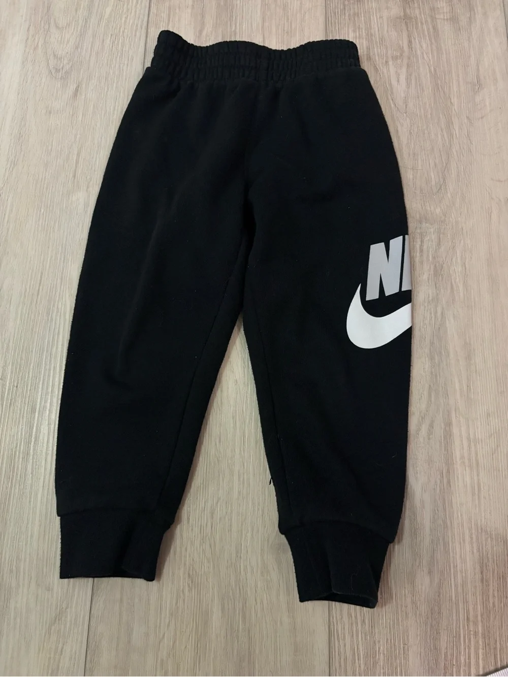Nike Black Joggers with White Swoosh